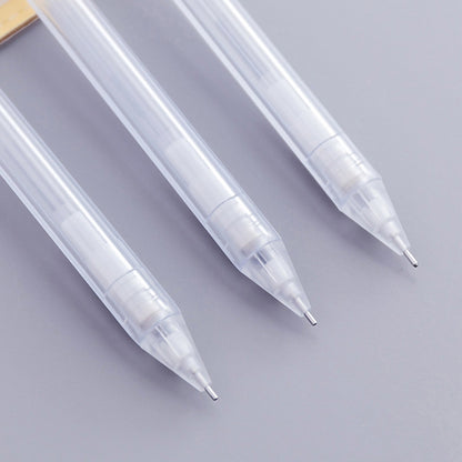 2 PCS Activity Pencil Frosted Transparent Hexagon Pen Student Pencil, Refill:0.5mm, Lead Hardness:2B - Pencils by buy2fix | Online Shopping UK | buy2fix