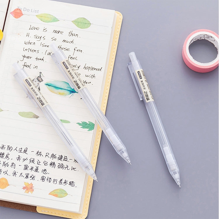 2 PCS Activity Pencil Frosted Transparent Hexagon Pen Student Pencil, Refill:0.5mm, Lead Hardness:2B - Pencils by buy2fix | Online Shopping UK | buy2fix