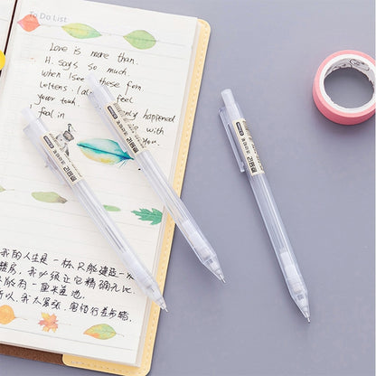 2 PCS Activity Pencil Frosted Transparent Hexagon Pen Student Pencil, Refill:0.5mm, Lead Hardness:2B - Pencils by buy2fix | Online Shopping UK | buy2fix