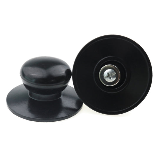 2 PCS Universal Pot Lid Handle Cap Hat Stainless Steel Fitting(Black) - Cooktop Parts by buy2fix | Online Shopping UK | buy2fix