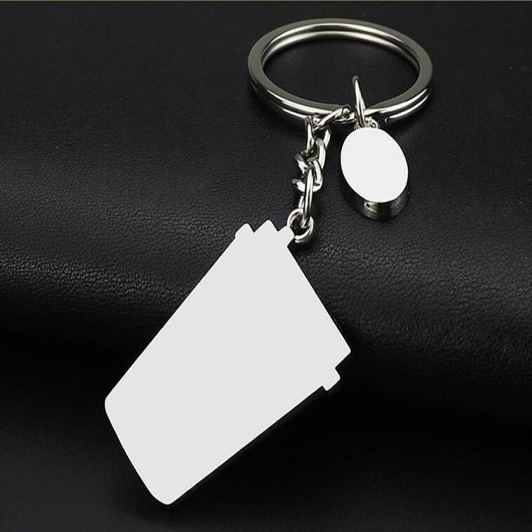 2 PCS Coffee Cup Keychain Creative Metal Pendant Small Gift by buy2fix