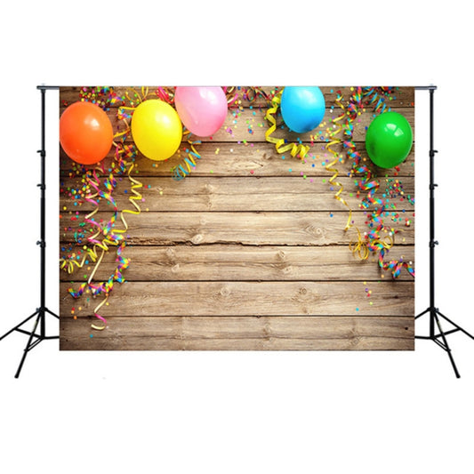 2.1m x 1.5m Wooden Board Balloon Children Birthday Party Cartoon Photography Background - Birthday Party by buy2fix | Online Shopping UK | buy2fix