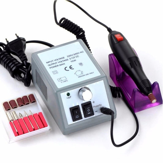 Professional Electric Nail Drill Manicure Machine Pedicure Nail Art Equipment Electronic Nail File with Drills 6 Bits(110V US) - Grinding Tools & Accessories by buy2fix | Online Shopping UK | buy2fix
