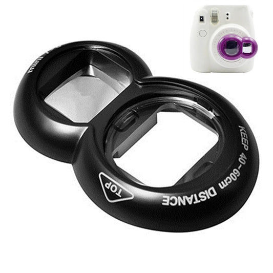 2PCS Selfie Mirror for Polaroid Mini7s / Mini8(Black) - Other Accessories by buy2fix | Online Shopping UK | buy2fix