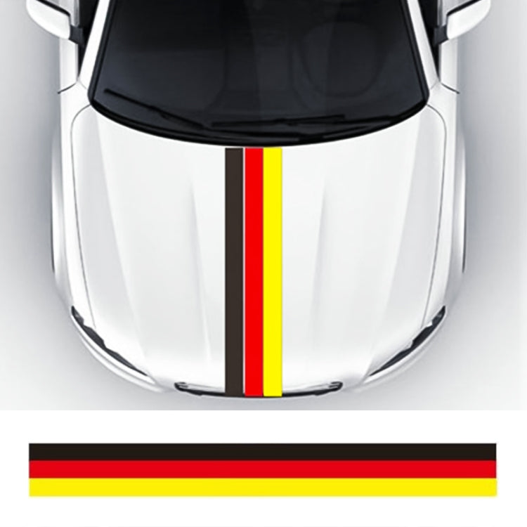 Flag Striped Car Hood Vinyl Sticker Body Decal(germany) by buy2fix