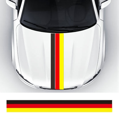 Flag Striped Car Hood Vinyl Sticker Body Decal(germany) by buy2fix