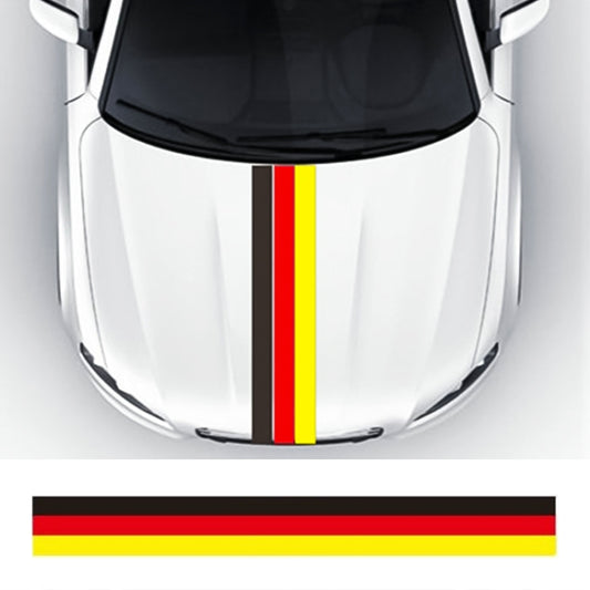 Flag Striped Car Hood Vinyl Sticker Body Decal(germany) by buy2fix