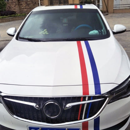 Flag Striped Car Hood Vinyl Sticker Body Decal(france) by buy2fix