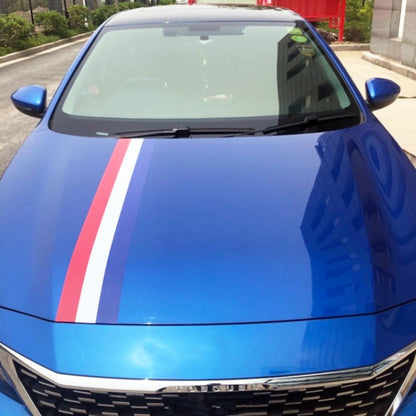 Flag Striped Car Hood Vinyl Sticker Body Decal(france) by buy2fix