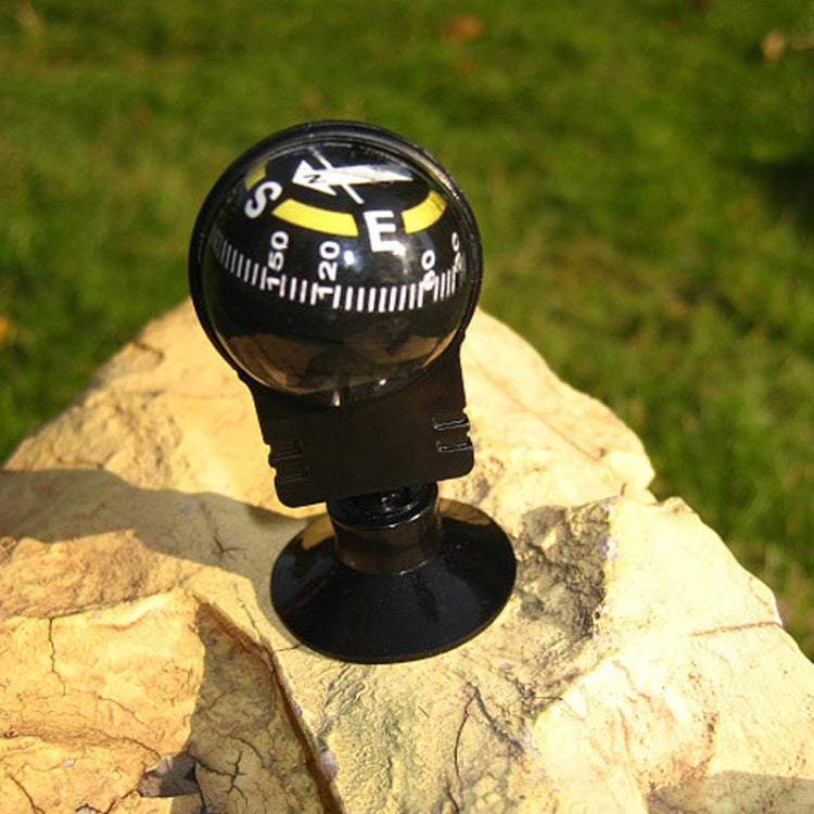 Pocket Ball Compass Instrument Navigation Compass Outdoor Hiking Car Black Compass - Clocks & Car Meters by buy2fix | Online Shopping UK | buy2fix