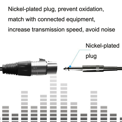 6.35mm Caron Male To XLR 2pin Balance Microphone Audio Cable Mixer Line, Size:20m - Microphone Audio Cable & Connector by buy2fix | Online Shopping UK | buy2fix