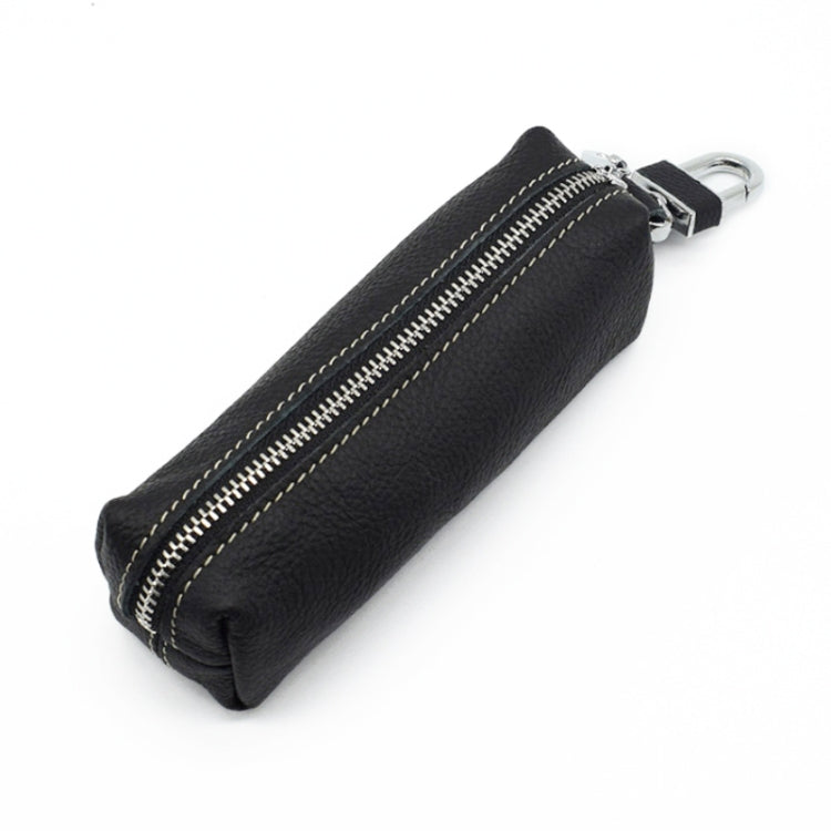 Car Keys Holder Genuine Leather Coin Purse for Men Key Wallets(Black) by buy2fix