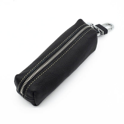 Car Keys Holder Genuine Leather Coin Purse for Men Key Wallets(Black) by buy2fix