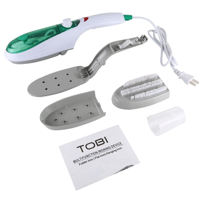 Handheld Garment Steamer Brush Portable Clothes Steam Iron, US Plug 110V(Green) - Garment Steamer by buy2fix | Online Shopping UK | buy2fix