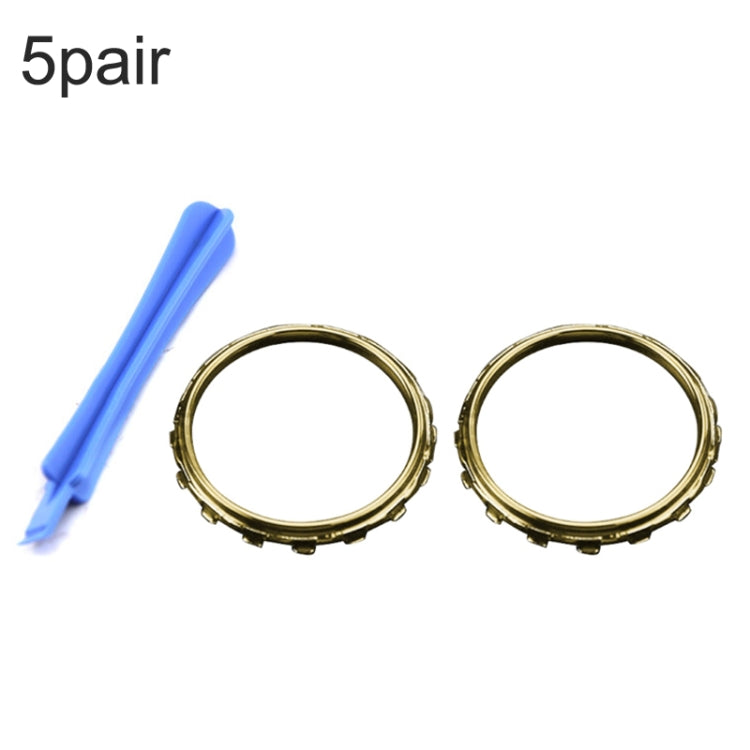 For Xbox One Elite 5pairs 3D Replacement Ring + Screwdriver Handle Accessories, Colour:Gold Plating by buy2fix