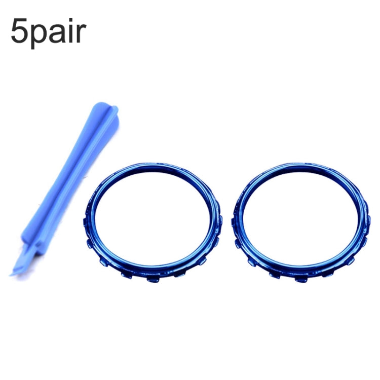 For Xbox One Elite 5pairs 3D Replacement Ring + Screwdriver Handle Accessories, Colour:Blue Plating by buy2fix