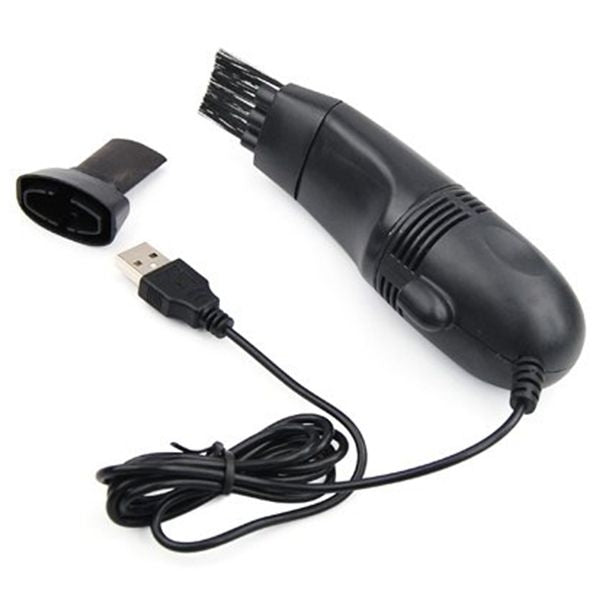 Mini USB Desktop Table Keyboard Vacuum Cleaner with Brushes(Random) by buy2fix