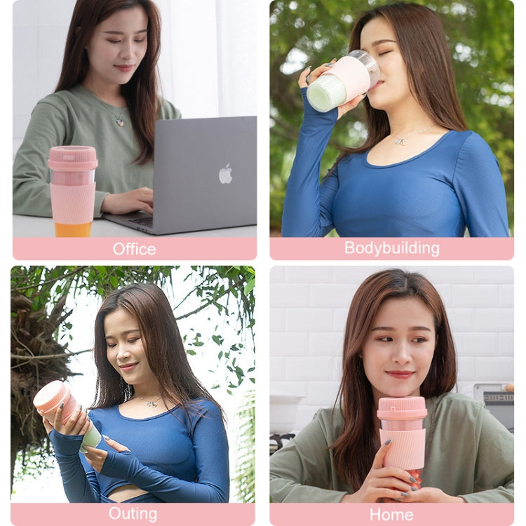 Portable USB Rechargeable Mini Household Electric Fruit Juicer(Pink) - Electric juicers by buy2fix | Online Shopping UK | buy2fix