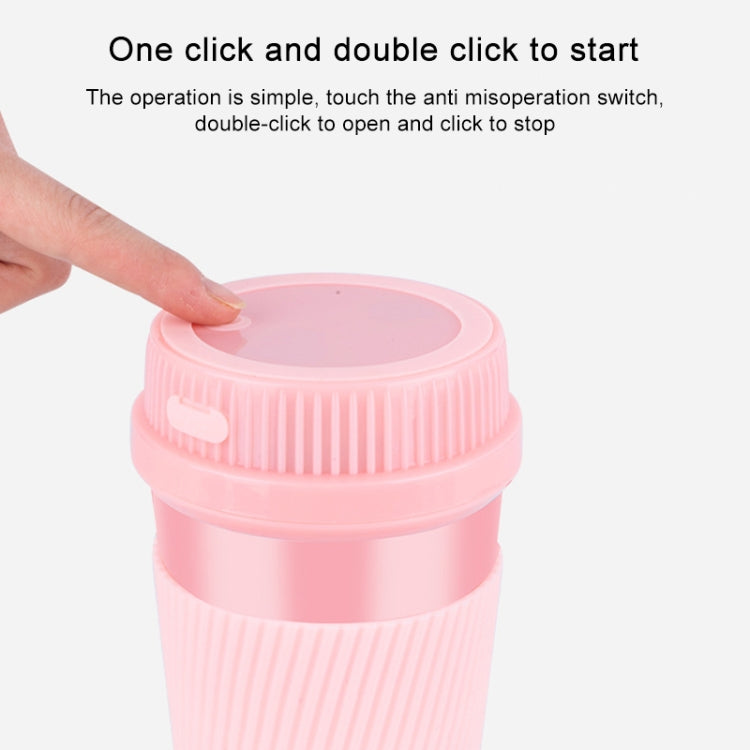 Portable USB Rechargeable Mini Household Electric Fruit Juicer(Pink) - Electric juicers by buy2fix | Online Shopping UK | buy2fix