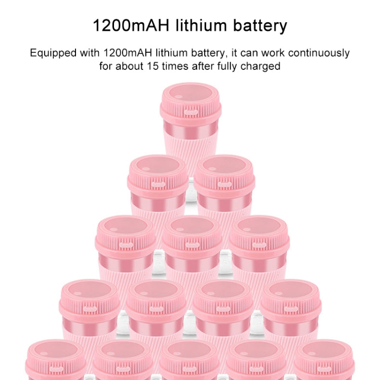 Portable USB Rechargeable Mini Household Electric Fruit Juicer(Pink) - Electric juicers by buy2fix | Online Shopping UK | buy2fix