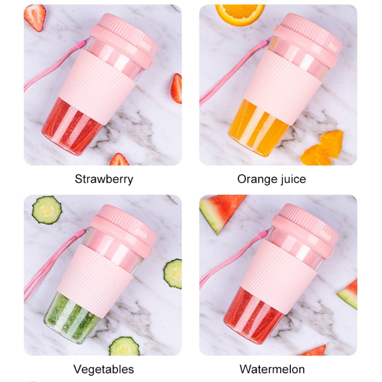 Portable USB Rechargeable Mini Household Electric Fruit Juicer(Pink) - Electric juicers by buy2fix | Online Shopping UK | buy2fix