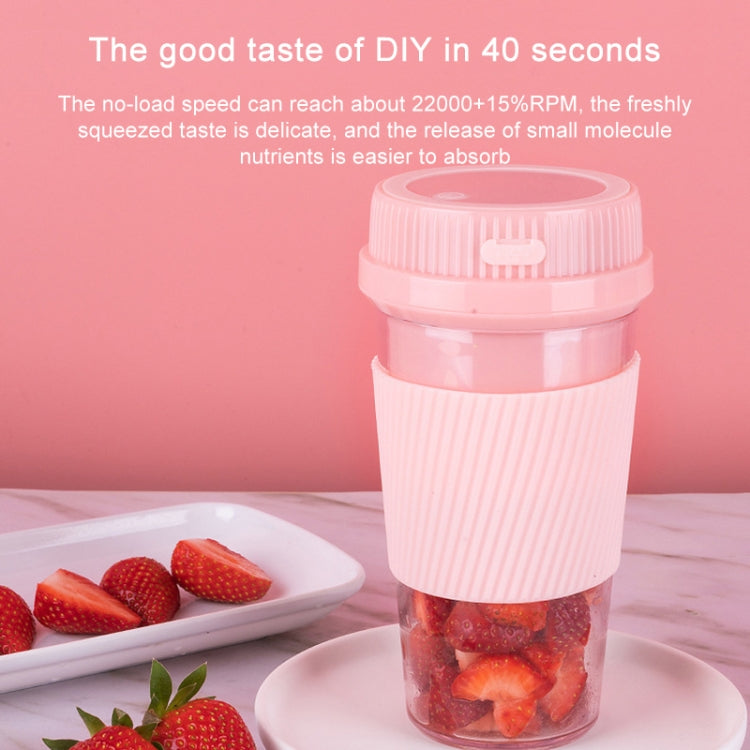 Portable USB Rechargeable Mini Household Electric Fruit Juicer(Pink) - Electric juicers by buy2fix | Online Shopping UK | buy2fix