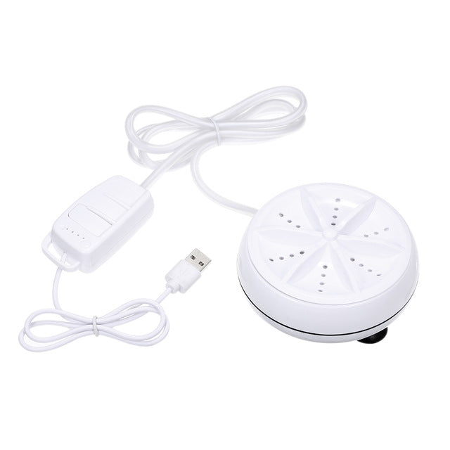 3 in 1 Portable Mini Washing Machine Ultrasonic Turbine Clothes Mini Washer with USB Cable Convenient for Travel - Washing Machines & Accessories by buy2fix | Online Shopping UK | buy2fix