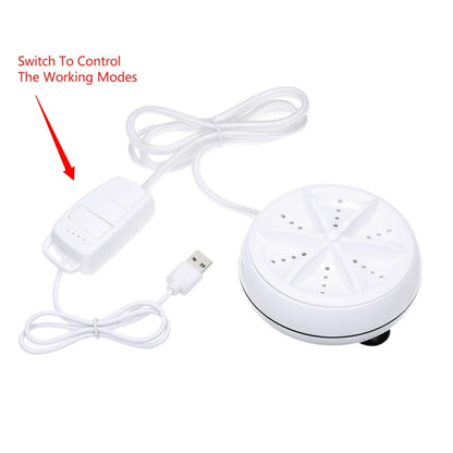 3 in 1 Portable Mini Washing Machine Ultrasonic Turbine Clothes Mini Washer with USB Cable Convenient for Travel - Washing Machines & Accessories by buy2fix | Online Shopping UK | buy2fix