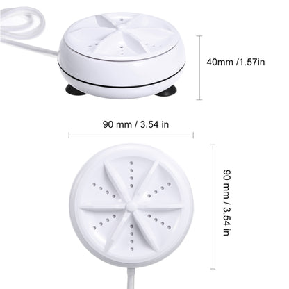 2 in 1 Portable Mini Washing Machine Ultrasonic Turbine Clothes Mini Washer with USB Cable Convenient for Travel - Washing Machines & Accessories by buy2fix | Online Shopping UK | buy2fix