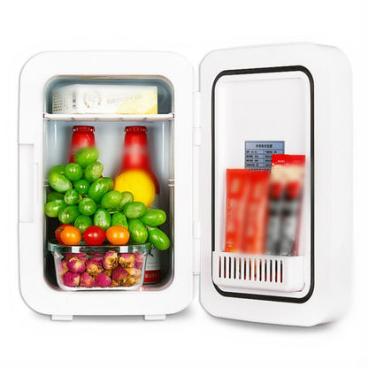 Somate SMT-8L Digital Display Car Home Dual-use Mini Refrigerator, Color:White Tempering Door, Specification:CN Plug - Refrigerators & Accessories by buy2fix | Online Shopping UK | buy2fix