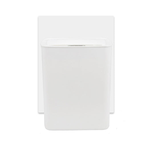 Fully-automatic with Lip Covered Household Living Room Kitchen Bathroom Intelligent Induction Trash Can, Style:Charged Type(White) - Trash Bin & Bags by buy2fix | Online Shopping UK | buy2fix
