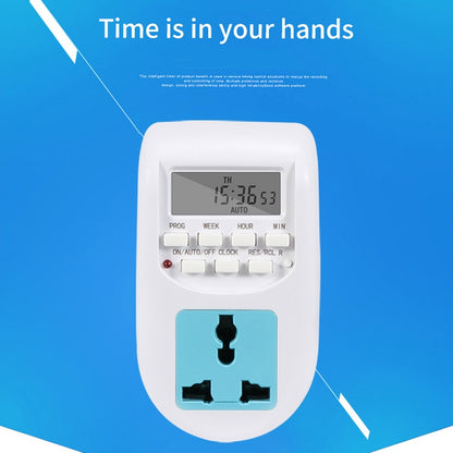 AL-06  220-240V  Digital Timer  Switch Socket, EU Plug - Energy Saving Timer Socket by buy2fix | Online Shopping UK | buy2fix