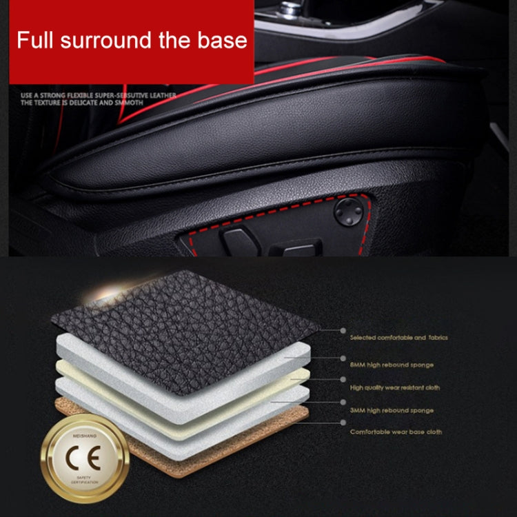 Universal PU Leather Car Seat Cover Black White by buy2fix
