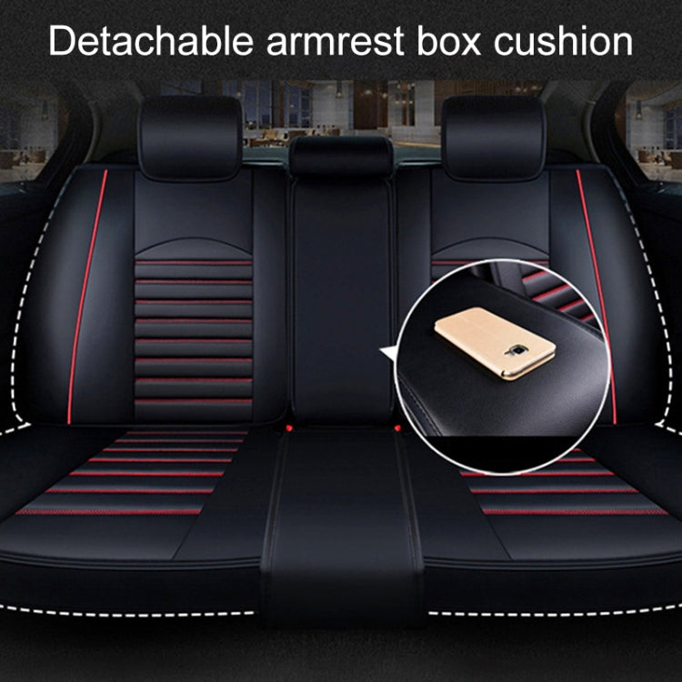 Universal PU Leather Car Seat Cover Beige Deluxe by buy2fix