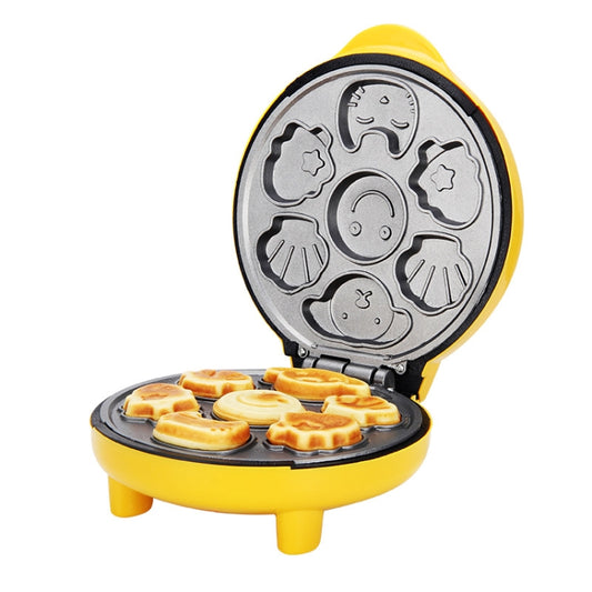 Household Cake Machine Mini Children Bread Machine Double-sided Heating Baking Machine UK Plug(Yellow) - Bulit-in Ovens & Accessories by buy2fix | Online Shopping UK | buy2fix