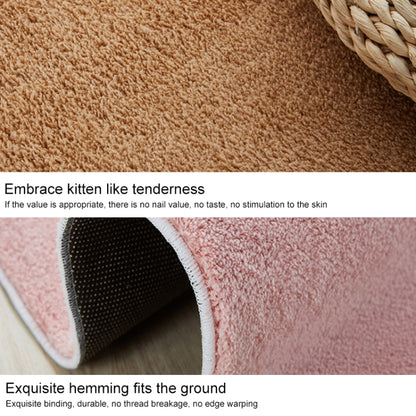 KSolid Round Carpet Soft Fleece Mat Anti-Slip Area Rug Kids Bedroom Door Mats, Size:Diameter: 140cm(Wine Red) - Mats by buy2fix | Online Shopping UK | buy2fix