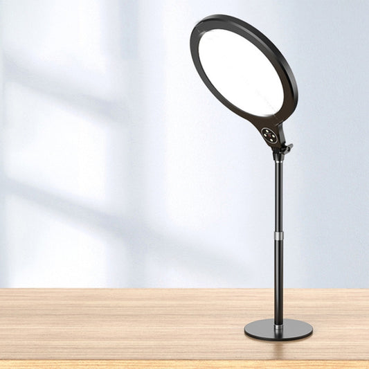 10 inch 26cm Live Broadcast Photography Desktop Beauty Fill Light Bracket, Style:Medium Version(Black) - Selfie Light by buy2fix | Online Shopping UK | buy2fix