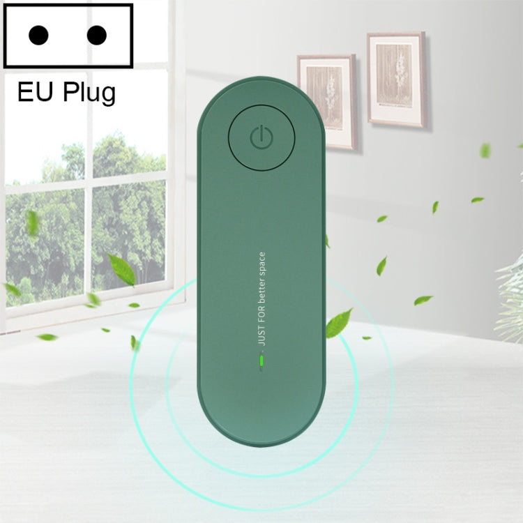 Mini Anion Air Purifier Smoke PM2.5 Remove Toilet Kitchen Air Purifier, Plug Type:EU Plug(Green) - Air Purifiers & Accessories by buy2fix | Online Shopping UK | buy2fix