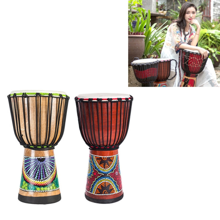 Engraved African Drum Children Kindergarten Percussion Instruments Sheepskin Tambourine, Random Delivery, Size:Small 12 In by buy2fix