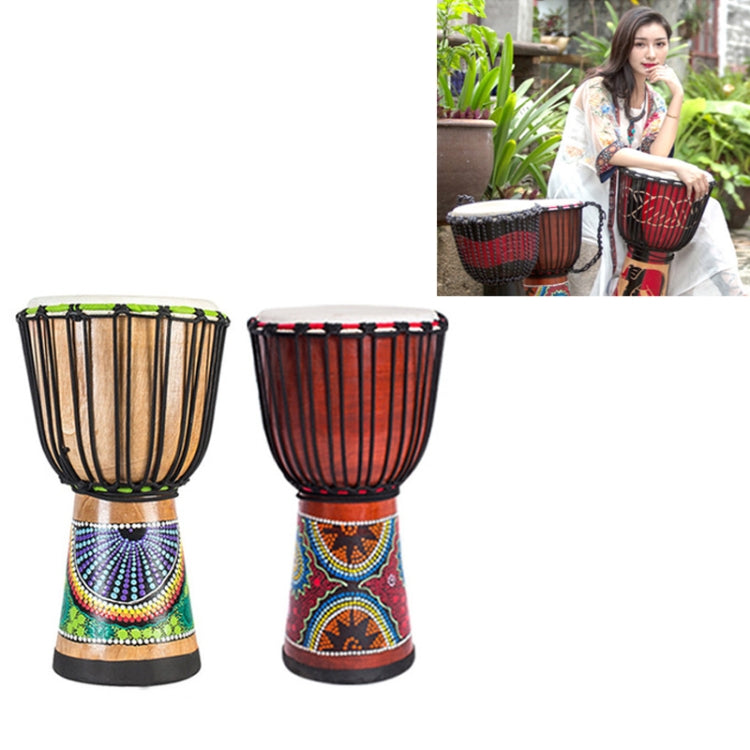 Engraved African Drum Children Kindergarten Percussion Instruments Sheepskin Tambourine, Random Delivery, Size:Standard 12 In by buy2fix