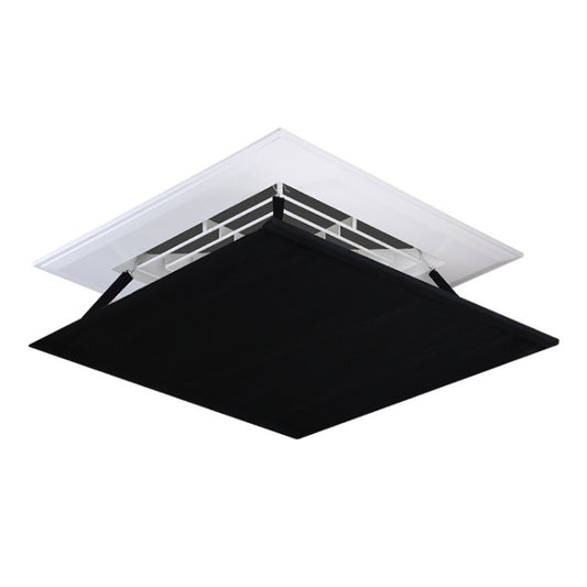 Central Air Conditioning Wind Shield Wall-Mounted Anti Direct Blowing Windshield, Size:60x60cm(Black) - Air Conditioning & Accessories by buy2fix | Online Shopping UK | buy2fix