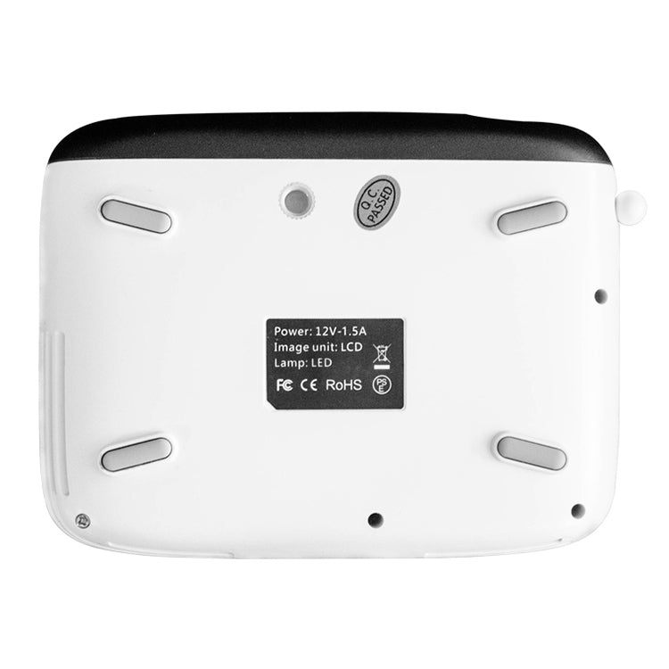 YG200 Portable LED Pocket Mini Projector AV USB SD HDMI Video Movie Game Home Theater Video Projector, US Plug(Black and White) - LED Projector by buy2fix | Online Shopping UK | buy2fix