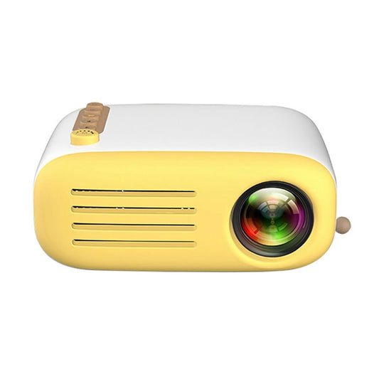 YG200 Portable LED Pocket Mini Projector AV SD HDMI Video Movie Game Home Theater Video Projector, US Plug(Yellow and White) - LED Projector by buy2fix | Online Shopping UK | buy2fix