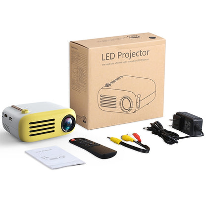 YG200 Portable LED Pocket Mini Projector AV USB SD HDMI Video Movie Game Home Theater Video Projector, US Plug(Black and White) - LED Projector by buy2fix | Online Shopping UK | buy2fix