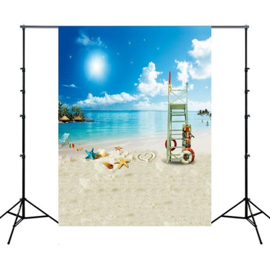 1.5m x 2.1m Simulation 3D Beach Seascape Coconut Tree Photo Photography Background Cloth(2945) - Other by buy2fix | Online Shopping UK | buy2fix