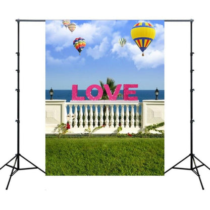1.5m x 2.1m Simulation 3D Beach Seascape Coconut Tree Photo Photography Background Cloth(3262) - Valentines Day by buy2fix | Online Shopping UK | buy2fix
