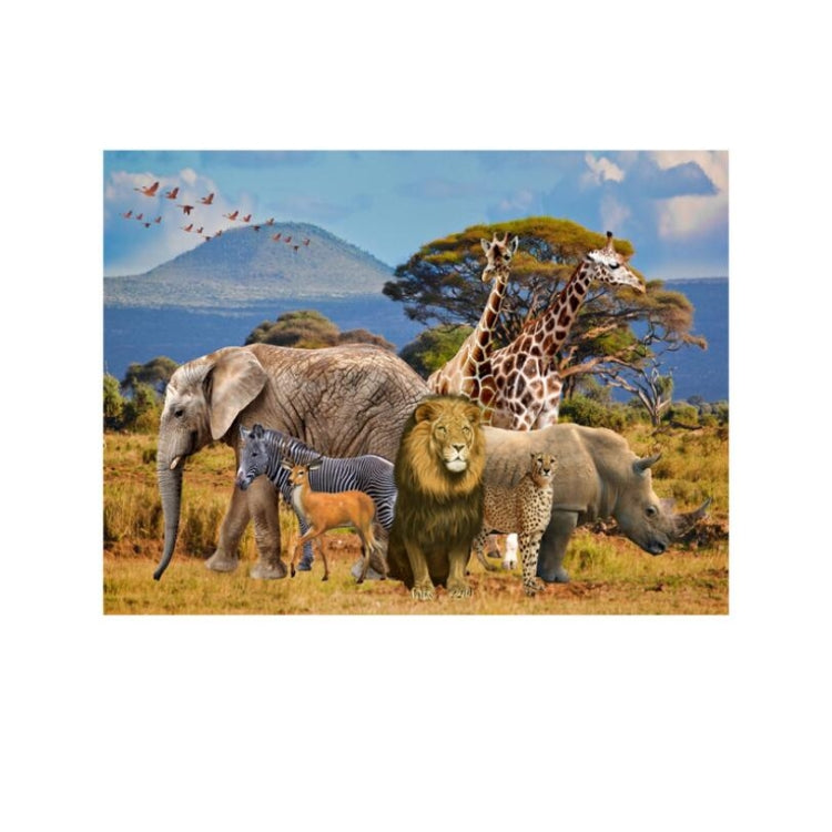 2.1m x 1.5m Grassland Lion Animal Photography Background Cloth(W105) - Cartoon by buy2fix | Online Shopping UK | buy2fix