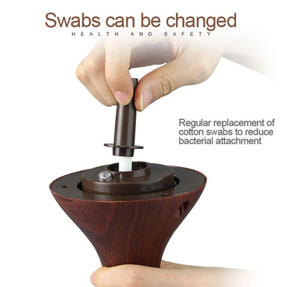 300ml USB Electric Aroma Air Diffuser Wood Ultrasonic Air Humidifier Essential Oil Aromatherapy Cool Mist Maker(Oblique Deep Wood Grain) - Air Purifiers & Accessories by buy2fix | Online Shopping UK | buy2fix