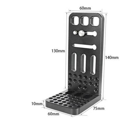 BEXIN L130A Vertical Shoot Quick Release L Plate Bracket 1/4 inch Screw Holes Base Holder - L-Bracket by BEXIN | Online Shopping UK | buy2fix