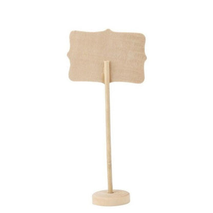 10 PCS Blackboard Wooden Chalkboard Mini Message Notice Board Table Wedding Party Decoration - Message Boards by buy2fix | Online Shopping UK | buy2fix